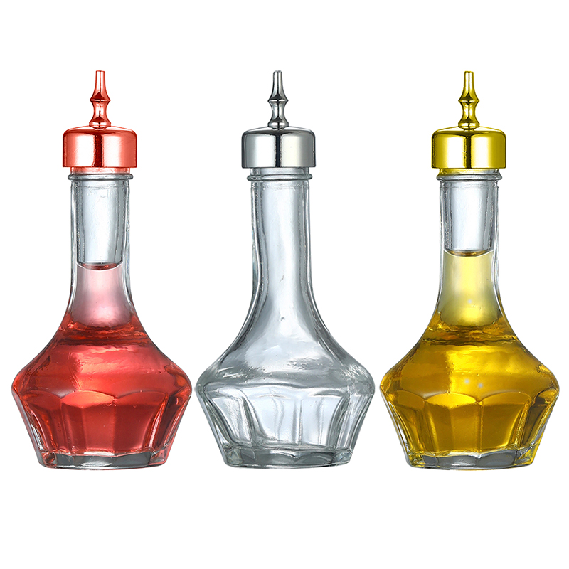 Bitters Bottle Set - ビターズボトル ガラスダッシュボトル ダッシャートップ付き カクテル用プロフェッショナルバーツール バーテンダーホームバーに最適