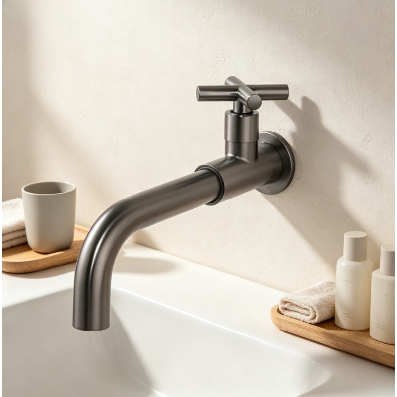 アンティークゴールドとブラックの拡張型シングル冷水モッププー - Home Bar Sink のレビューと価格