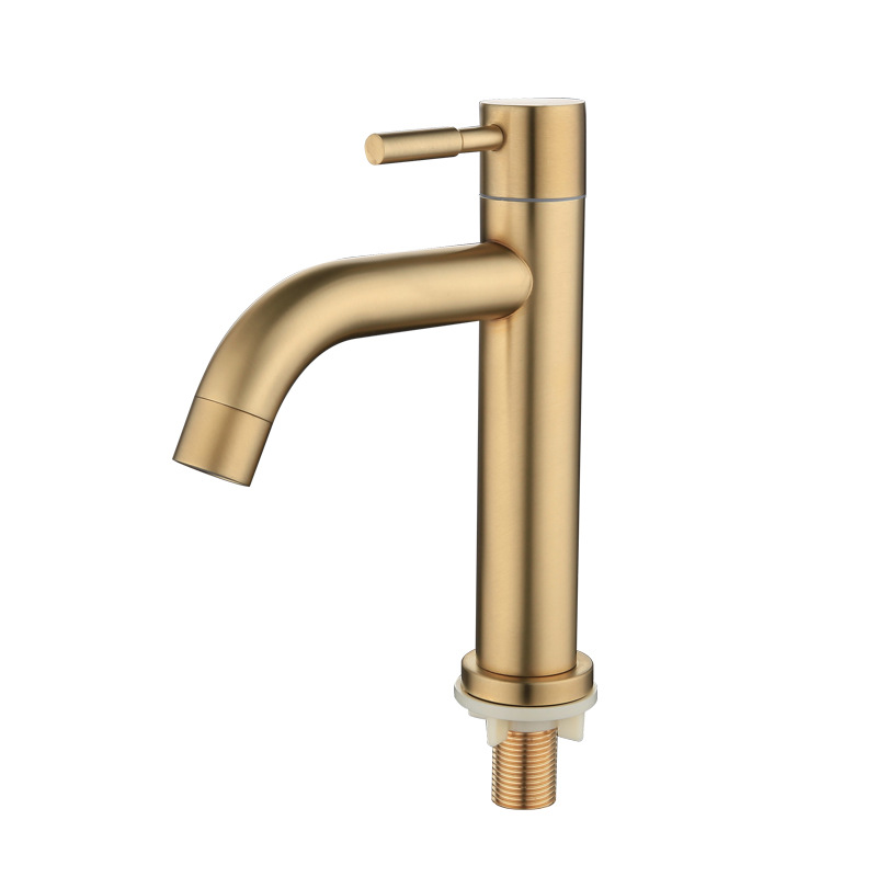304 ステンレス鋼ブラッシュゴールドシングルコールド洗面器 - Home Bar Sink のレビューと価格