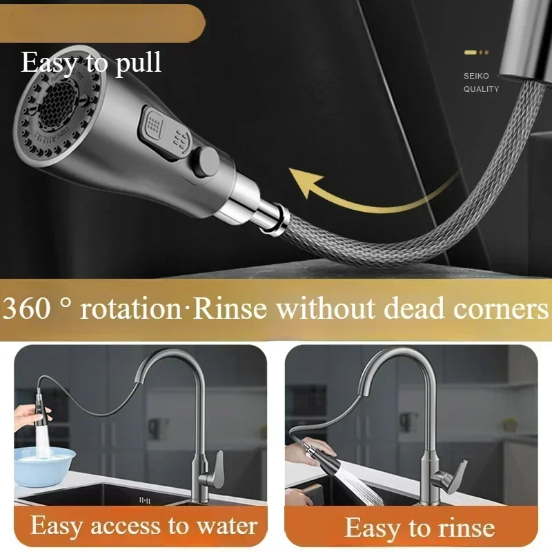 キッチン蛇口高級銅製ガンメタルグレーキッチンシンクプルアウト - Home Bar Sink のレビューと価格