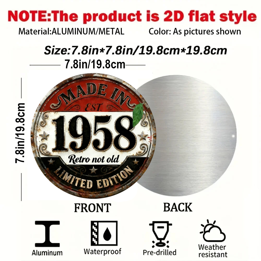 1958年製 レトロで古風ではない2Dフラットラウンドメタル - Home Bar Cafe のレビューと価格