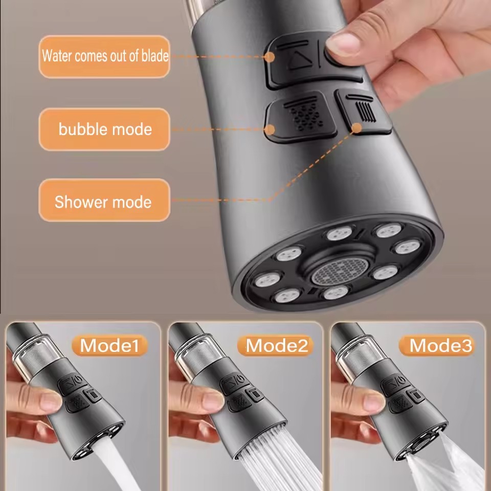 新しいユニバーサル 360 °   回転キッチン蛇口エクステ - Home Bar Sink のレビューと価格