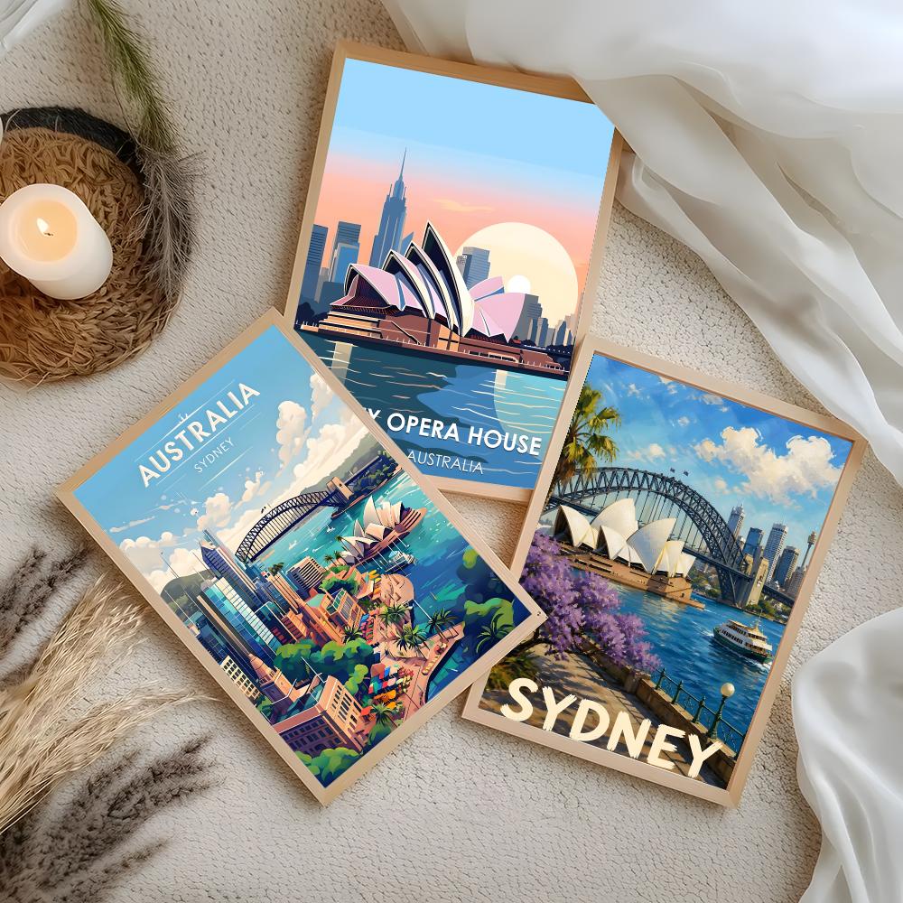 アートシドニー旅行アートポスター自己粘着性防水ウォールステッ - Home Bar Sydney のレビューと価格
