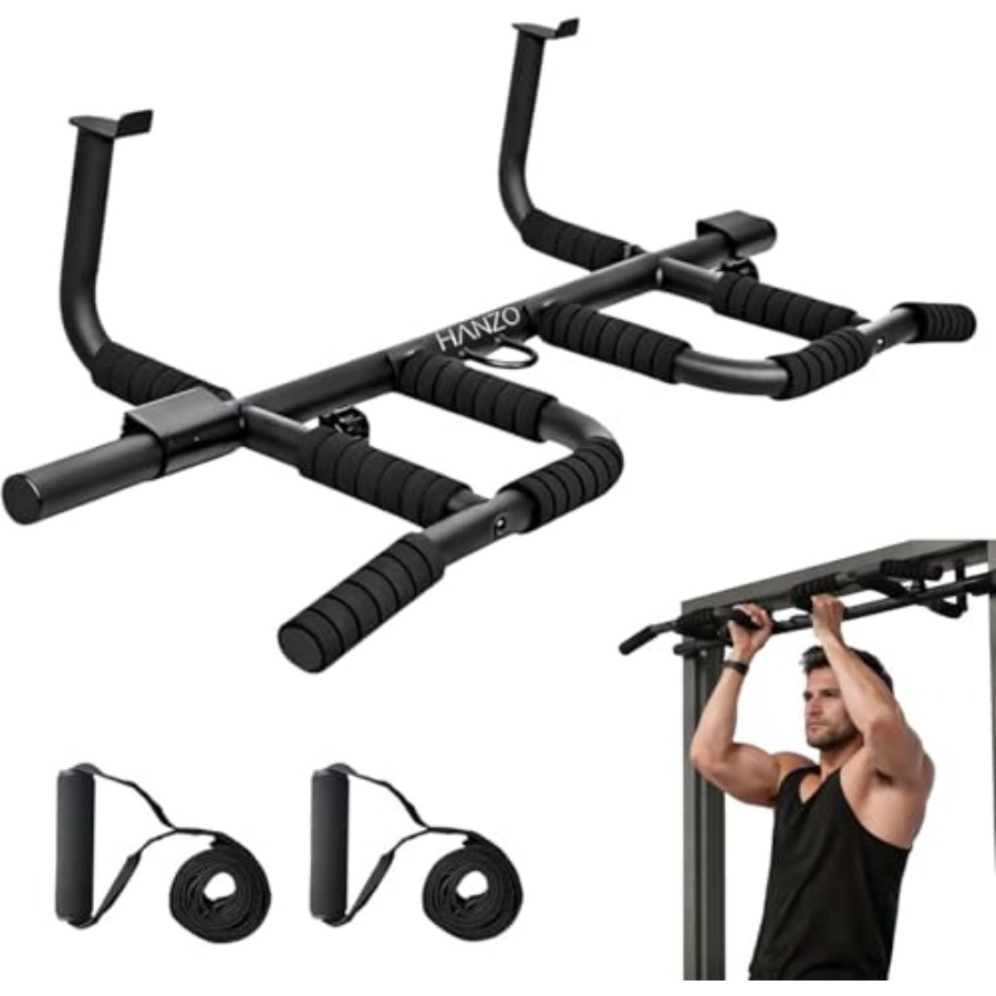 ドア枠懸垂バー セット サスペンションストラップ付き マルチ - Home Bar And Gym のレビューと価格