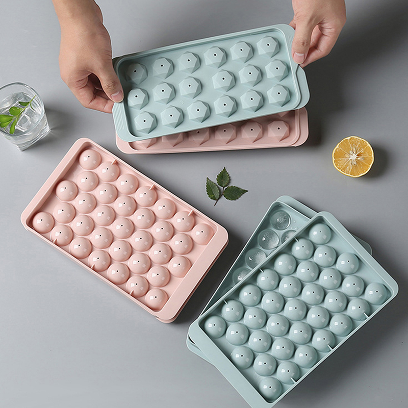 1個入り 3D丸型トレイ 蓋付き プラスチック製 ダイヤモン - Ice Mold Sphere のレビューと価格